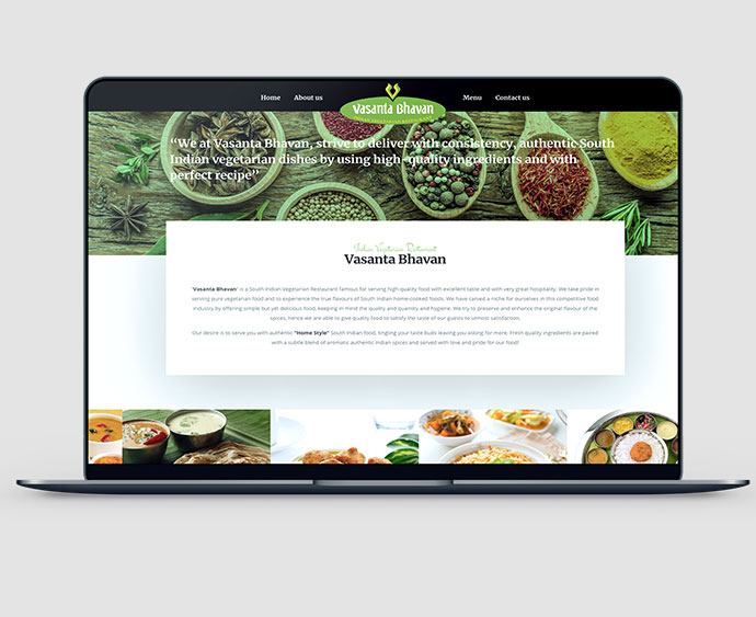 Restruant website design | C Factory