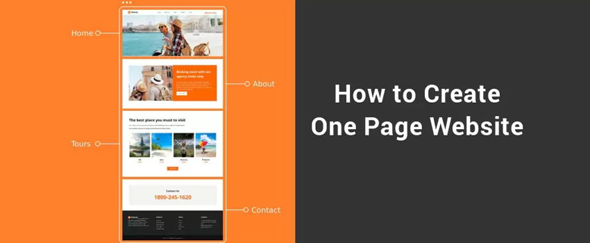 How to Create One Page Website | Cfactory
